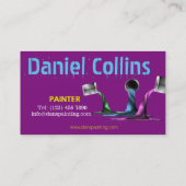 注ぐペンキペインターの名刺の缶 名刺 (裏面)