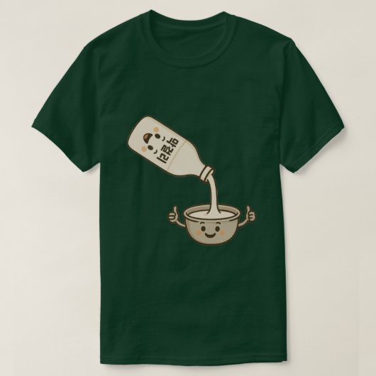 注ぐマッコリ Tシャツ (デザイン正面)