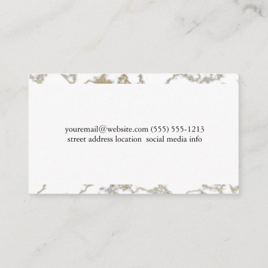 注ぐ必要な香り油 名刺 (裏面)