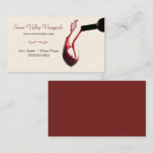 注ぐ赤ワインの名刺 名刺 (正面/裏面)