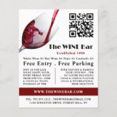 注ぐ赤ワイン,ワインバー/ワイナリー広告ズ チラシ (正面)