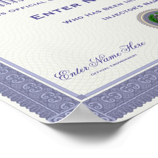 注イタリアン射証明によおもしろいり ポスター (角)