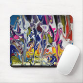 注カラフル絵を描流マウスパッド マウスパッド (マウス)