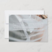 注シンプル記結婚付きサンキューカード サンキューカード (裏面)