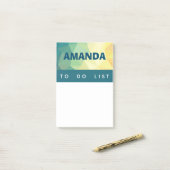 注パーソナライズされた記を投稿するモダンデザイン ポストイット (デスク上)