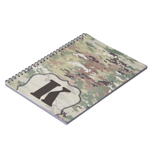 注パーソナライズされた記陸軍OCP迷彩柄ユニフォームCamof ノートブック (左側)