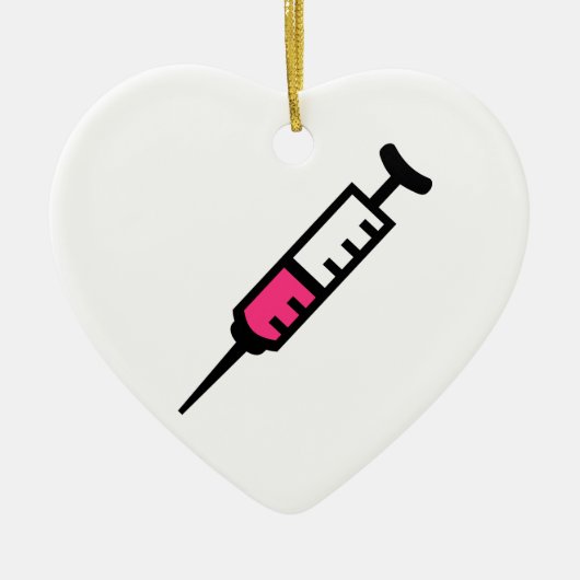 注入のスポイト セラミックオーナメント (正面)