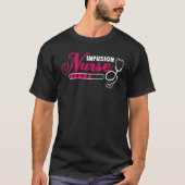 注入ナースタイポグラフィ Tシャツ (正面)