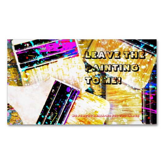 注出絵を描式缶 マグネット名刺 (正面)