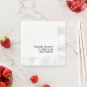 「注力」の決定 縁ありカクテルナプキン (インサイチュ)