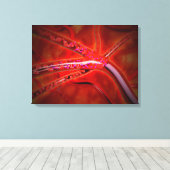 注射される医学の顕微鏡的見解 キャンバスプリント (インサイチュ (ウッドフロア))