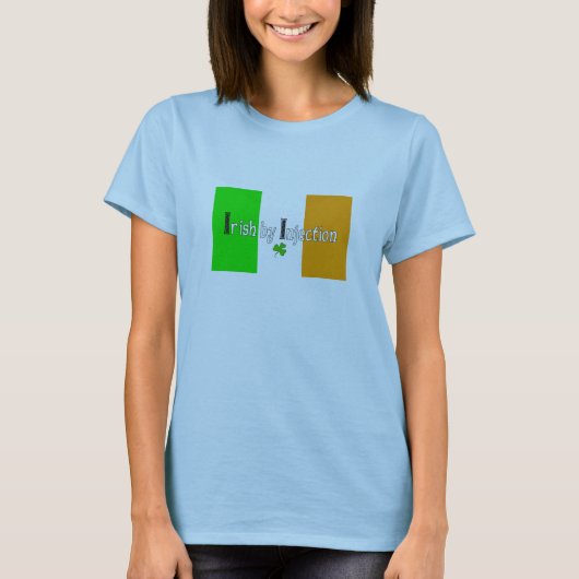 注射でアイルランド人に Womens Tシャツ (正面)