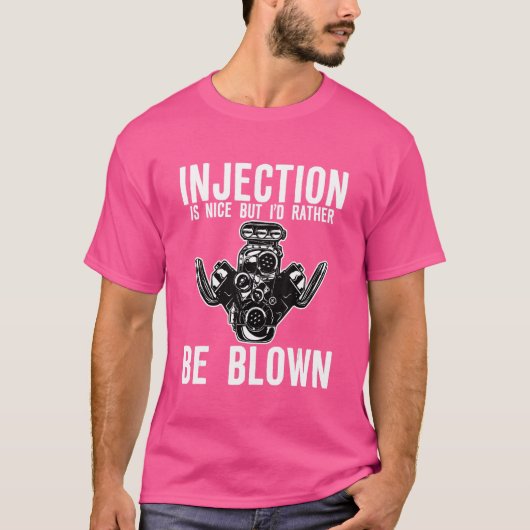 注射はいいけど吹く方が好き Tシャツ (正面)