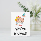 注射器おもしろいナース 招待状 (スタンド正面)