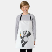 注射器の予防接種でパンダ エプロン (着用した状態)