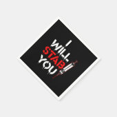 注射器の静脈吻合術Blを刺す スタンダードカクテルナプキン (角)