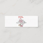 注射器を手に持つ医師豚|戻る色を選択 スキニー名刺 (正面)