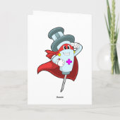 注射器を持つ看護師ヒーロー カード (裏面)