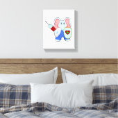 注射器接種時のゾウ キャンバスプリント (インサイチュ (寝室))