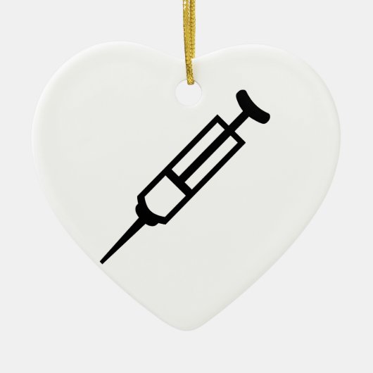 注射器 セラミックオーナメント (正面)