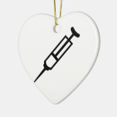 注射器 セラミックオーナメント (左)