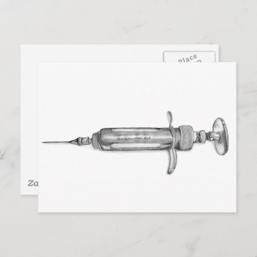注射器 ポストカード (正面/裏面)