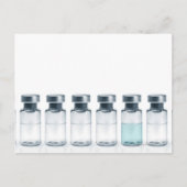 注射用薬剤を含むバイアル。これは ポストカード (正面)