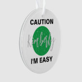 注意おもしろい簡単スキーとスノーボード オーナメント (正面)