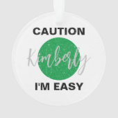 注意おもしろい簡単スキーとスノーボード オーナメント (裏面)