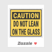 注意がガラスに傾かない シール (シート)