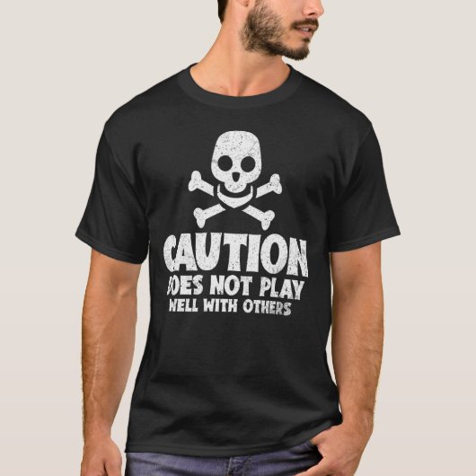 注意が他遊の人には合わない – - Tシャツ (正面)