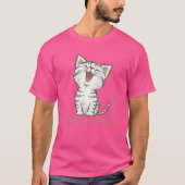 注意が必要ミームレトロスタイルヴィンテージ猫 Tシャツ (正面)