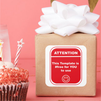 注意このテンプレートはCutomizeを使#freeる スクエアシール