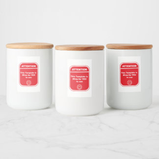 注意このテンプレートはCutomizeを使#freeる フードラベル