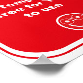 注意このテンプレートはCutomizeを使#freeる ポスター (角)