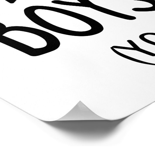 注意これは男の子のトイレのおもしろい子供 ポスター (角)