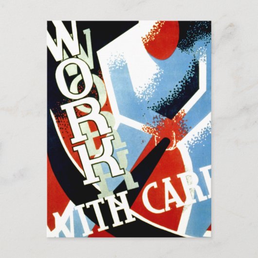 注意して作業しよう ポストカード (正面)