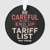 注意しないと関税リストに載る オーナメント (正面)