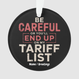 注意しないと関税リストに載る オーナメント