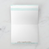 注意しますシンプルでモダンな水彩画の花柄にありがとう サンキューカード (内部)