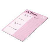 注意すべき瞬間: Mental Healthメモ帳 ノートパッド (アングル)