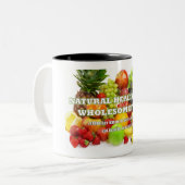 注意すべてのコーヒー、茶またはココアの恋人! ツートーンマグカップ (正面左)