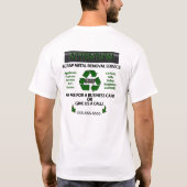 注意のカスタマイズ可能な屑鉄の取り外し-緑 Tシャツ (裏面)
