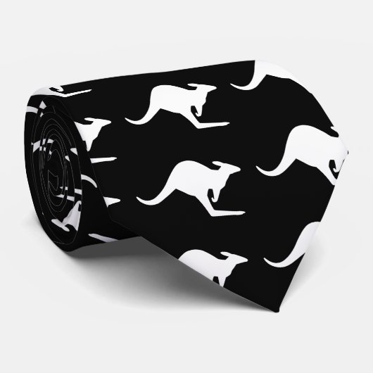 注意のカンガルー ネクタイ (ロール)