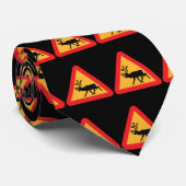 注意のトナカイのスウェーデンの交通標識 ネクタイ (ロール)