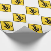 注意のヘリコプターの印 ラッピングペーパー (角)