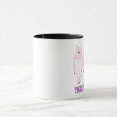 注意のマグのブタ マグカップ (中央)