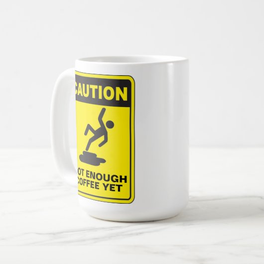 注意の十分な飲料のカスタマイズ コーヒーマグカップ (正面左)