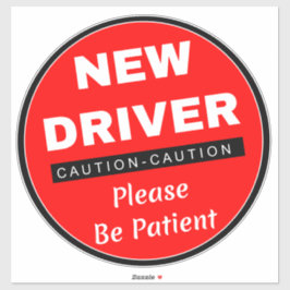 注意の新しい運転免許証（患者さんどうぞ）赤 シール