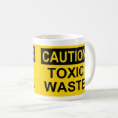 注意の有毒廃棄物 コーヒーマグカップ (正面右)